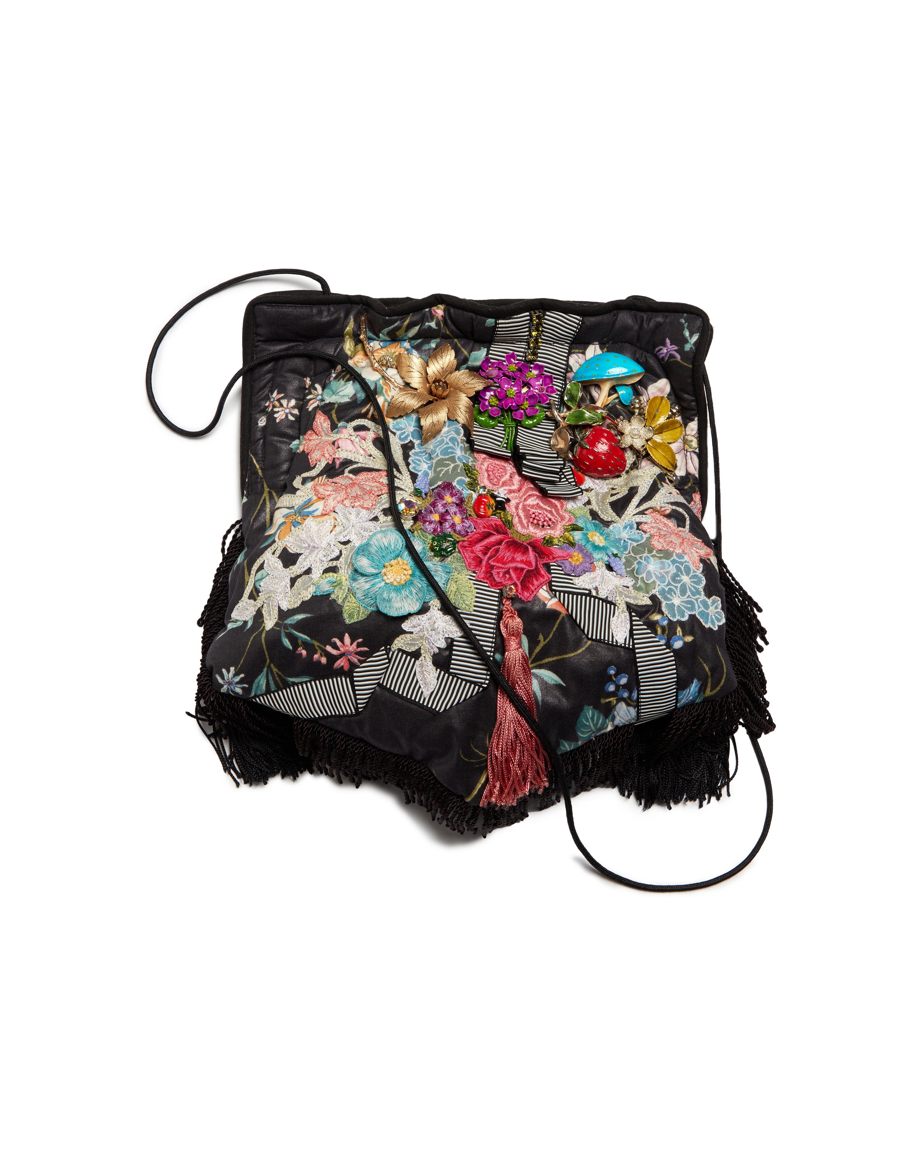 80s Pinned and Patchwork Crossbody Bag