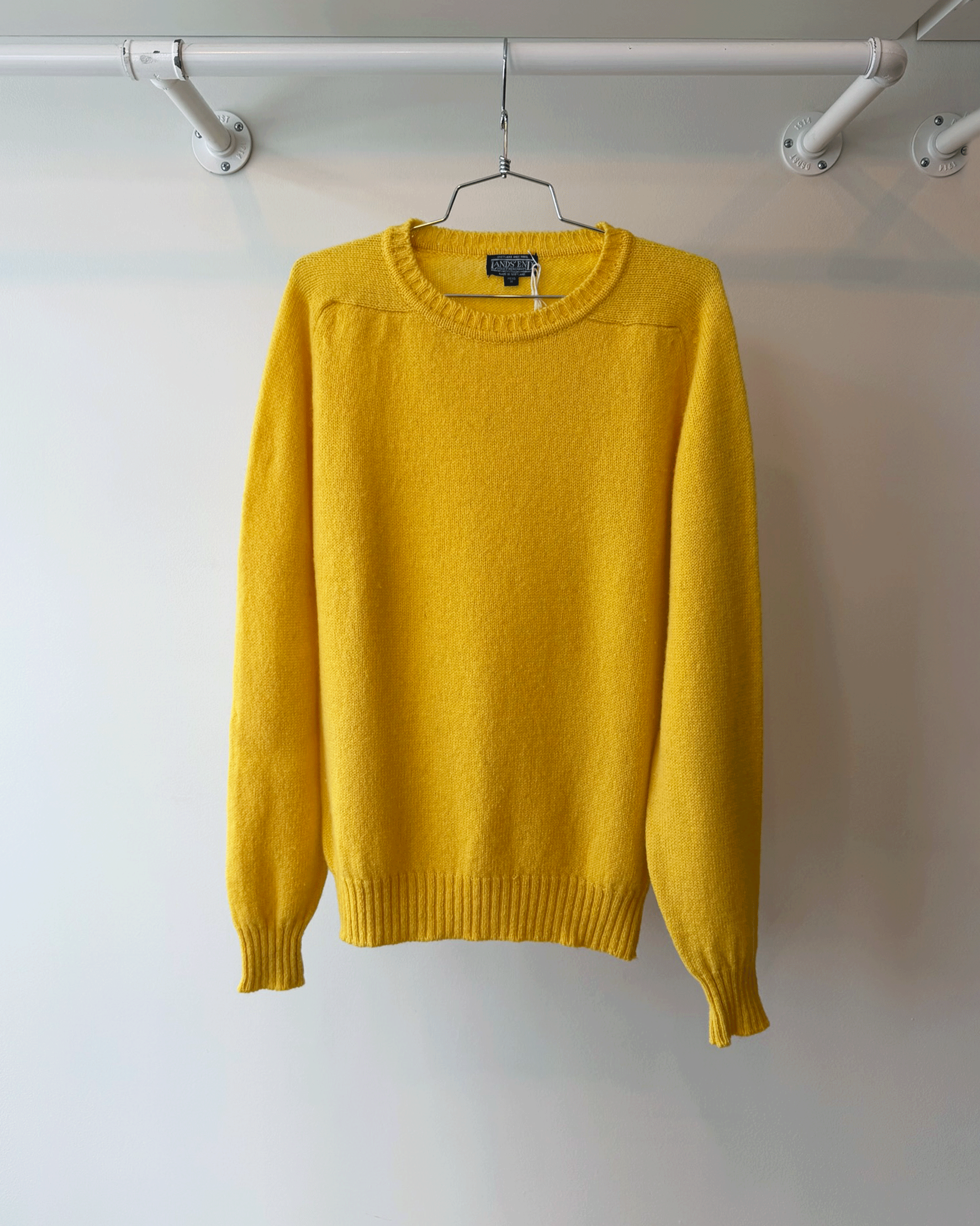 Yellow Lands End Sweater