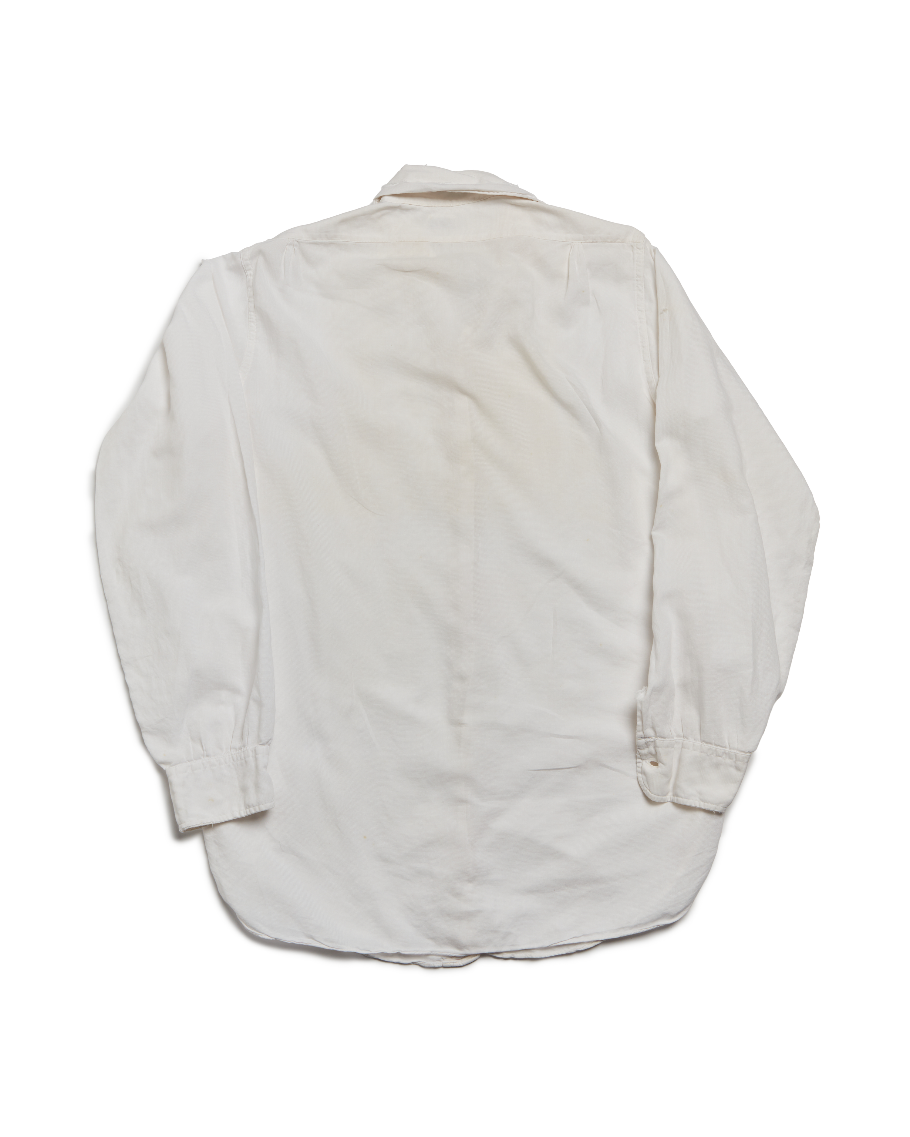 50s Distressed Arrow White Shirt